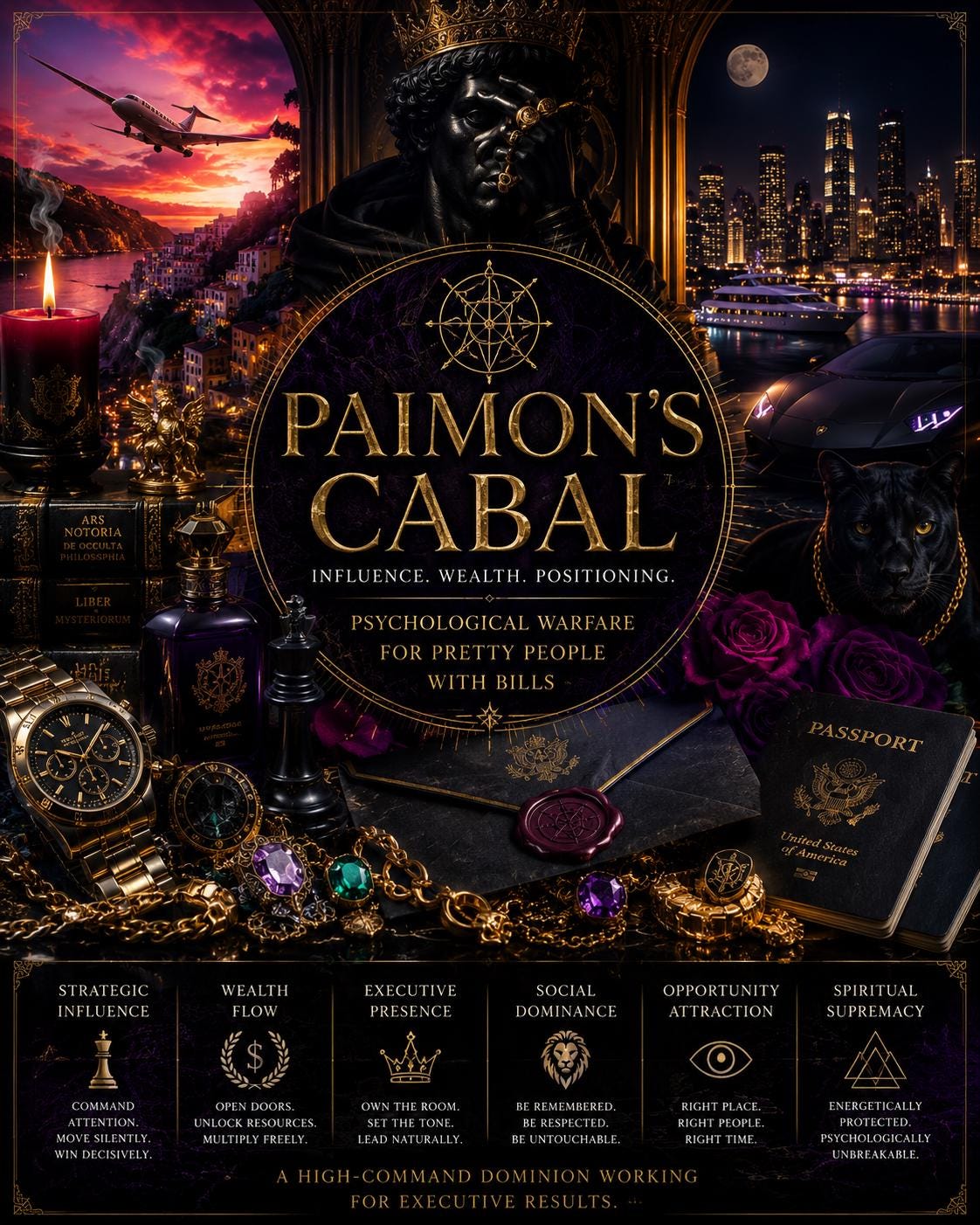 Paimon's Cabal | Influence. Wealth. Positioning. Psychological Warfare For Pretty People With Bills.