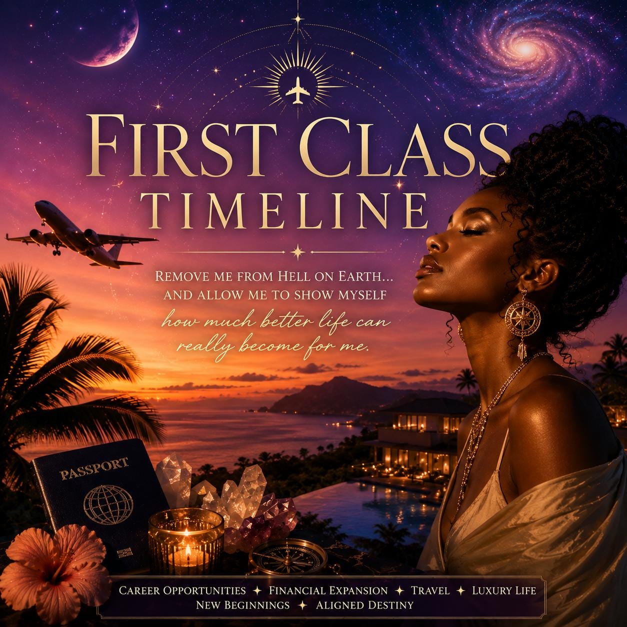 First Class Timeline | Goetic Road Opener for the Spiritually Exhausted, Financially Ready & Secretly Meant for More.