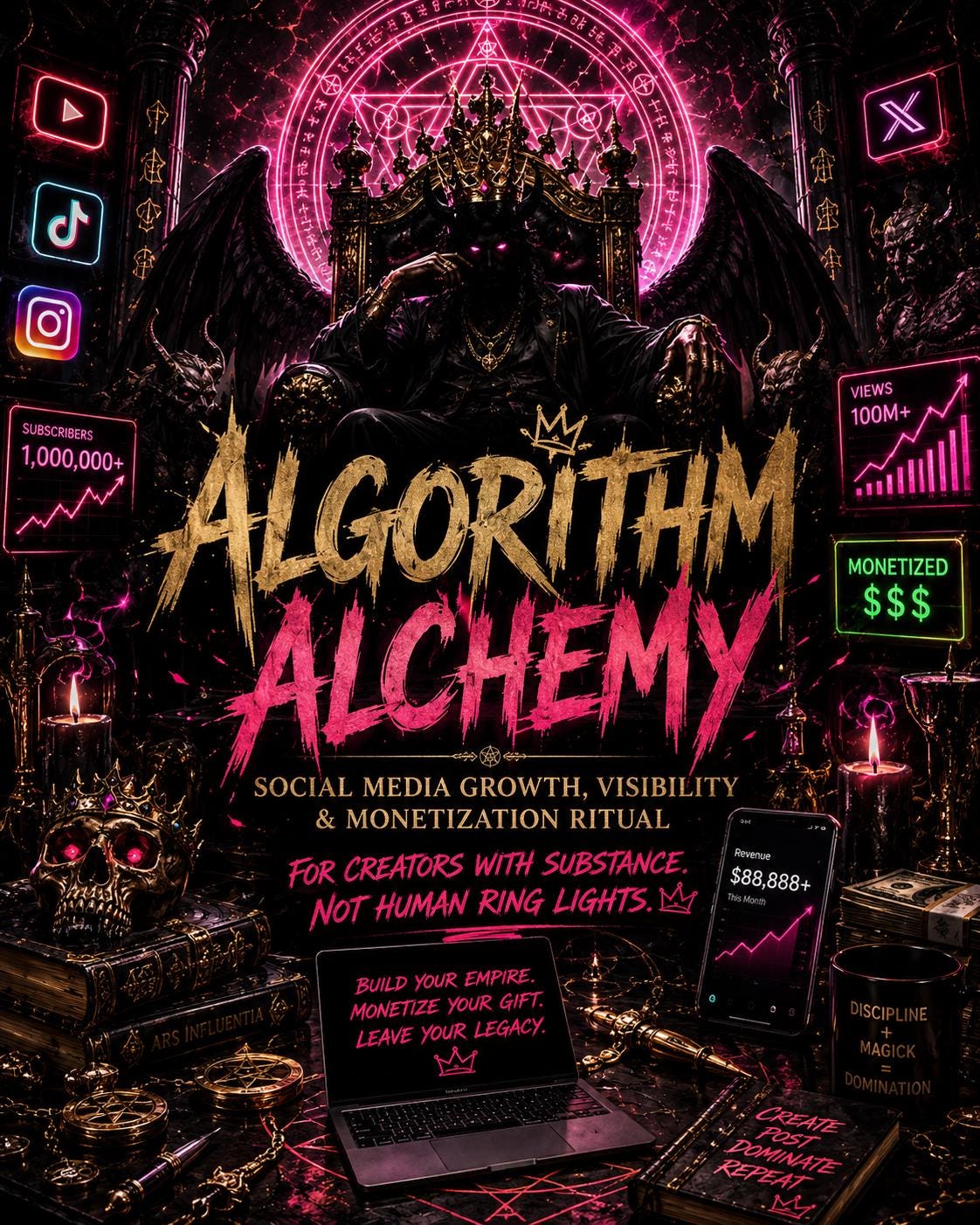 Algorithm Alchemy | Social Media Growth, Visibility & Monetization Ritual