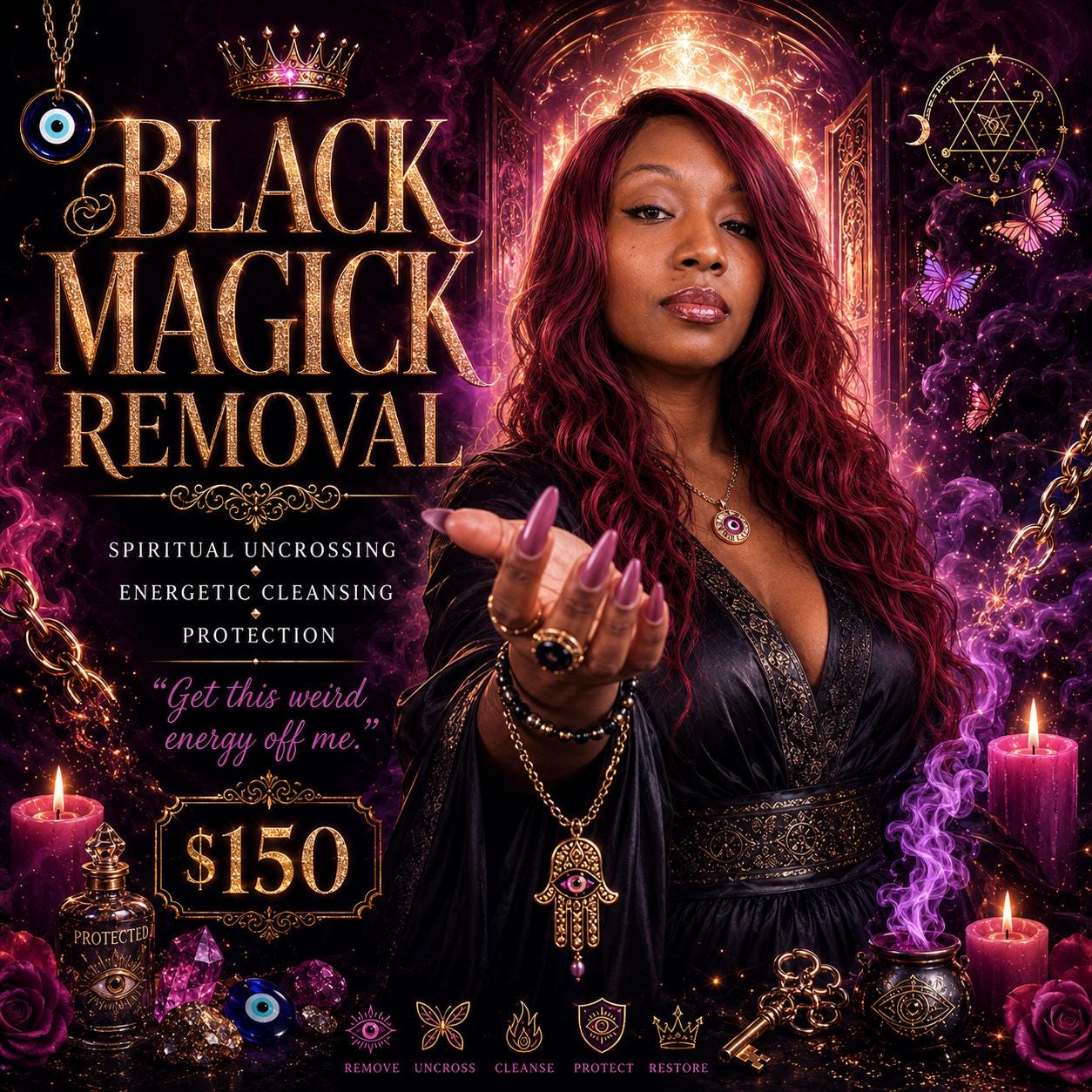 BLACK MAGICK Removal | Removing curses, confusion, and unnecessary plot twists.