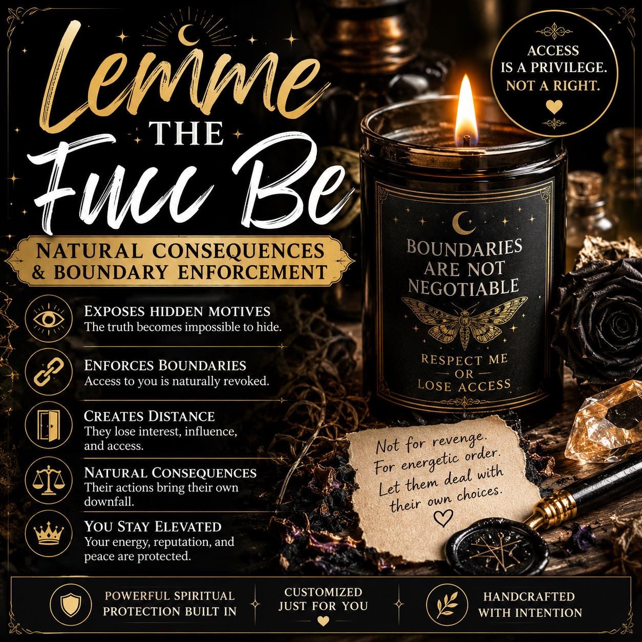 Lemme the Fucc Be: Natural Consequences & Boundary Enforcement