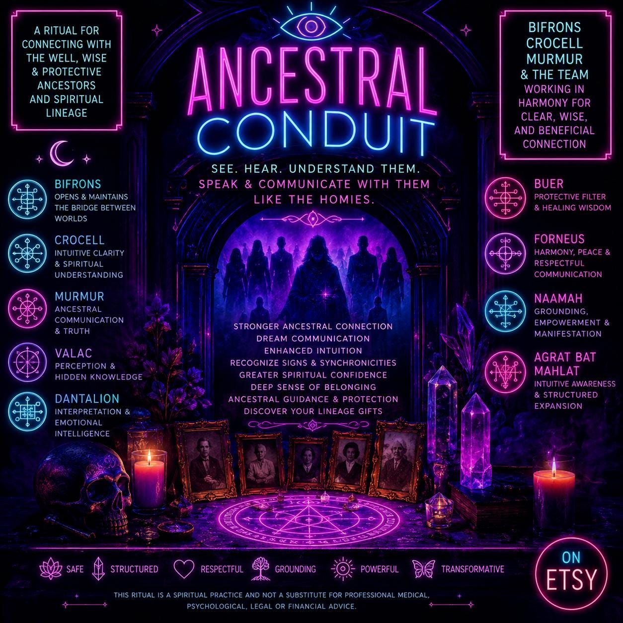Ancestral Conduit | Connect with the Well, Wise, and Protective Ancestors and Spiritual Lineage